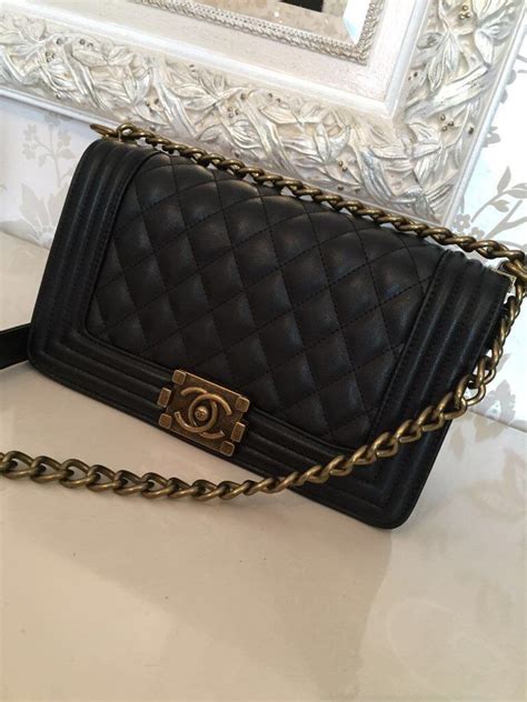 chanel le boy bag gold chain replacement|Chanel boyfriend bag.